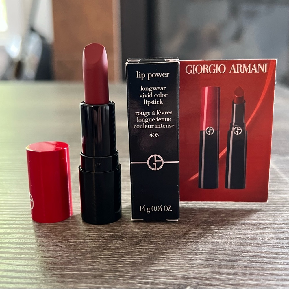 Giorgio Armani Lip Power Longwear Vivid Color Lipstick 1.4g in 405